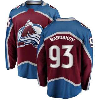 Youth Zakhar Bardakov Colorado Avalanche Breakaway Maroon Home Jersey