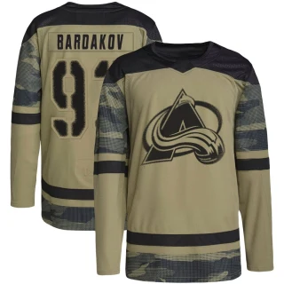 Youth Zakhar Bardakov Colorado Avalanche Camo Authentic Military Appreciation Practice Jersey
