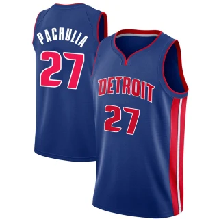 Youth Zaza Pachulia Detroit Pistons Blue Swingman Jersey - Icon Edition