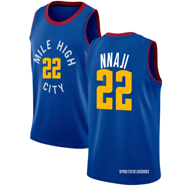 Youth Zeke Nnaji Denver Nuggets Blue Swingman Jersey - Statement Edition