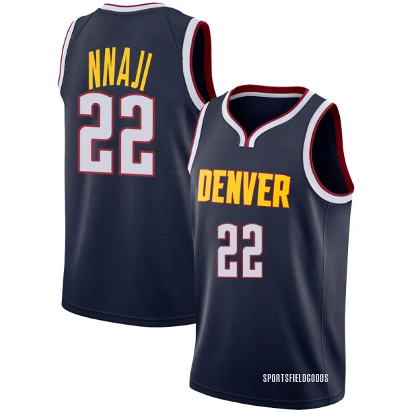 Youth Zeke Nnaji Denver Nuggets Navy Swingman Jersey - Icon Edition