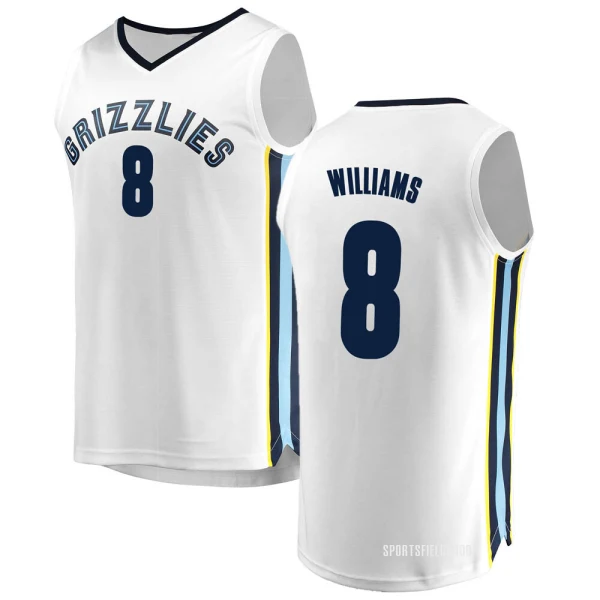 Youth Ziaire Williams Memphis Grizzlies White Fast Break Jersey - Association Edition