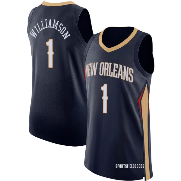 Youth Zion Williamson New Orleans Pelicans Navy Authentic Jersey - Icon Edition