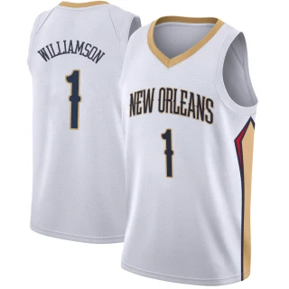 Youth Zion Williamson New Orleans Pelicans White Swingman Jersey - Association Edition